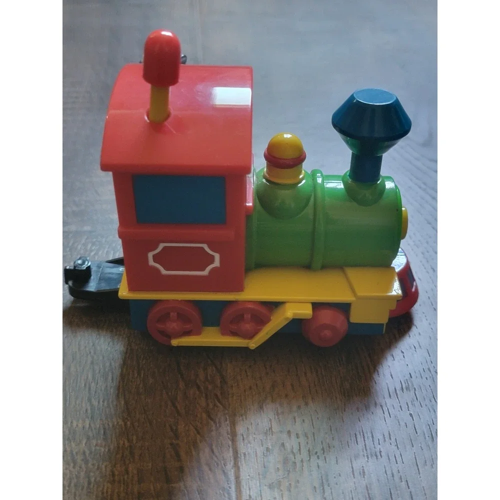 Vintage Mickey Mouse Train Engine Toy Red Yellow Green‎ Blue Disney